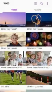 Samsung Video Library captura 1