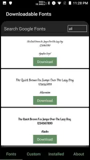 GxFonts - Custom fonts for Samsung Galaxy captura 2