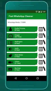 Fast WhatsApp Cleaner captura 1