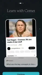 Comet Browser captura 14