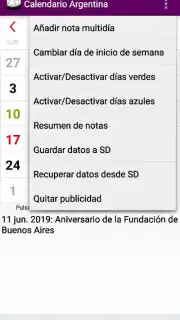Calendario Laboral Argentina captura 4