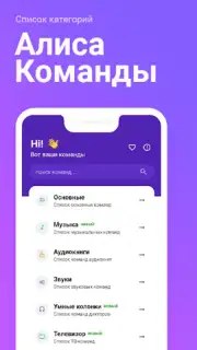 Команды для Алиса captura 4