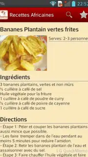 Recettes Africaines captura 2