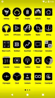 Black Icon Pack Free captura 7