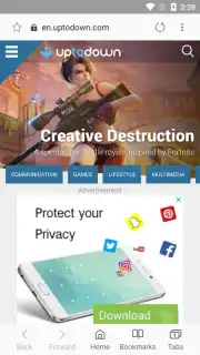 Samsung Internet Lite/Go captura 2