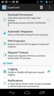 Superuser (for Android 4) captura 2