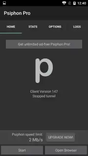 Psiphon Pro captura 1