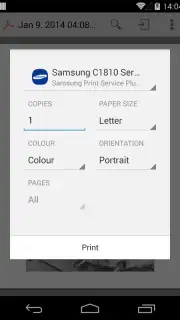 Samsung Print Service Plugin captura 7