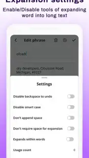 Writing Star: Text Expander & Auto-complete text captura 3
