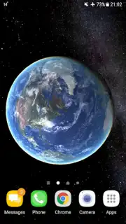 Earth Planet 3D live wallpaper captura 3