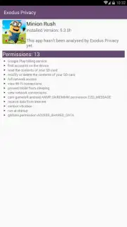 Exodus Privacy captura 5