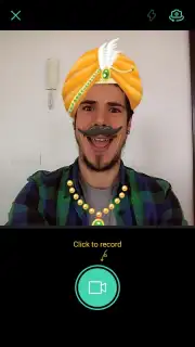 BiuBiu-Selfie Sticker Video captura 1