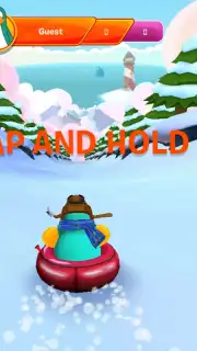 Club Penguin Sled Racer captura 1