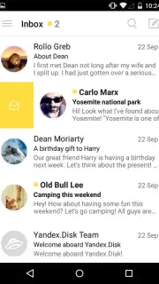 Yandex Mail captura 1
