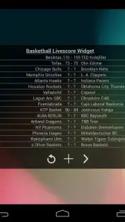 Basketball Livescore Widget captura 22