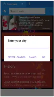 Goo Internet Browser captura 9