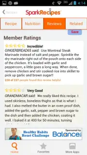 Healthy Recipes - SparkRecipes captura 3