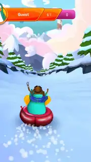Club Penguin Sled Racer captura 2