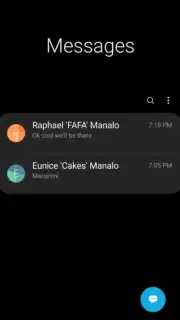 Samsung Messages captura 5