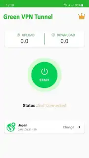 Green VPN Tunnel - Super Fast Net captura 1
