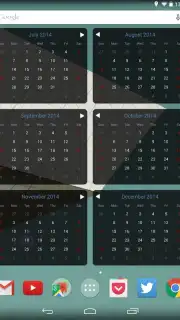 Month Calendar Widget captura 9