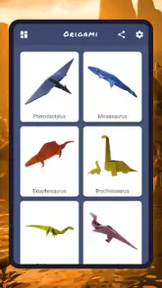 Origami dinosaurs paper shapes captura 10