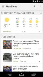 Google News and Weather captura 2
