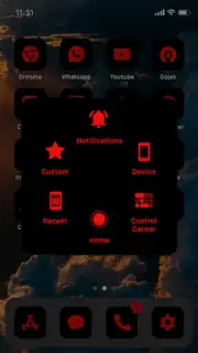 Wow Red Black Theme, Icon Pack captura 2