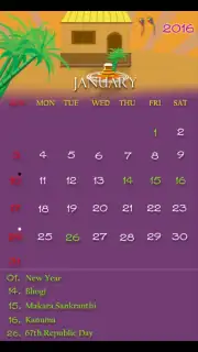 Telugu 2016 Calendar captura 3
