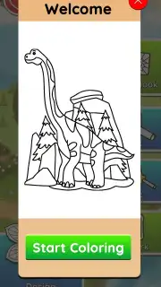 Dino Coloring Game captura 1