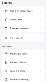 Proton Mail captura 12