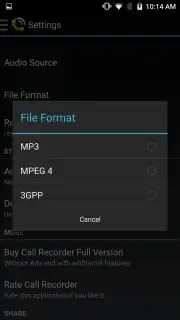 MP3 Call Recorder captura 3