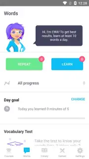 EWA: Learn English & Spanish Language captura 1