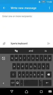 Teclado Xperia captura 5