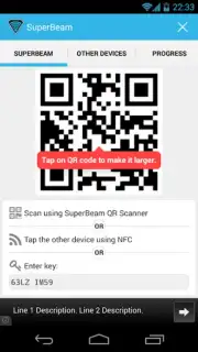 SuperBeam WiFi Direct Share captura 1