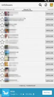 Unfollowers for Instagram captura 5