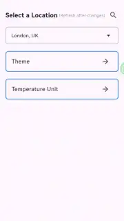 Weather Forecast App captura 3