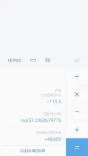 Samsung Calculator captura 3