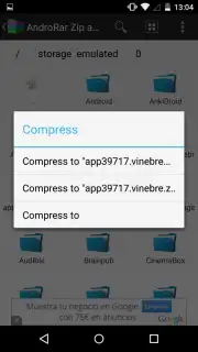 AndroRar Zip and Rar captura 4
