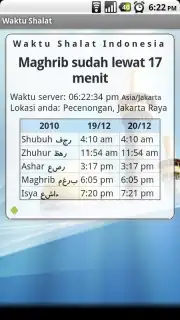 Waktu Shalat captura 3