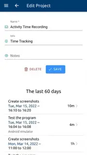 aTimeRecording - Online Time Tracking captura 5