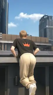 Only Going Up Parkour Rooftop captura 2