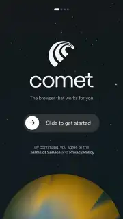 Comet Browser captura 12