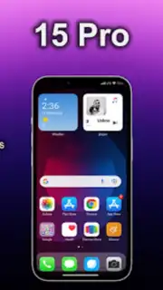 iOS Launcher: iPhone 15 Pro captura 2