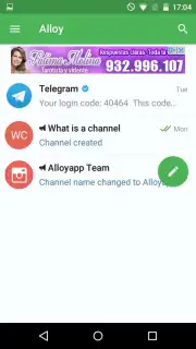 Alloy -free messaging app captura 7