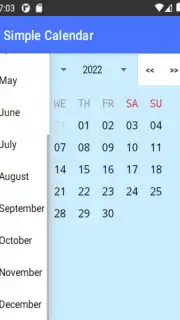 Simple Calendar captura 1