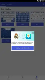 Real Madrid Kika Keyboard captura 4