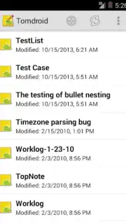 Tomdroid captura 8