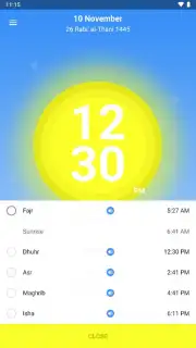 1Muslim: Prayer times, Azan captura 5