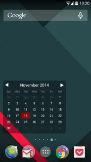 Month Calendar Widget captura 6